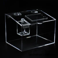 

Clear Acrylic Gravity Pick and Mix Dispenser Candy Box Gravity Bin Coffee Bean Dispenser Round Face Gravity Bin With Scoop