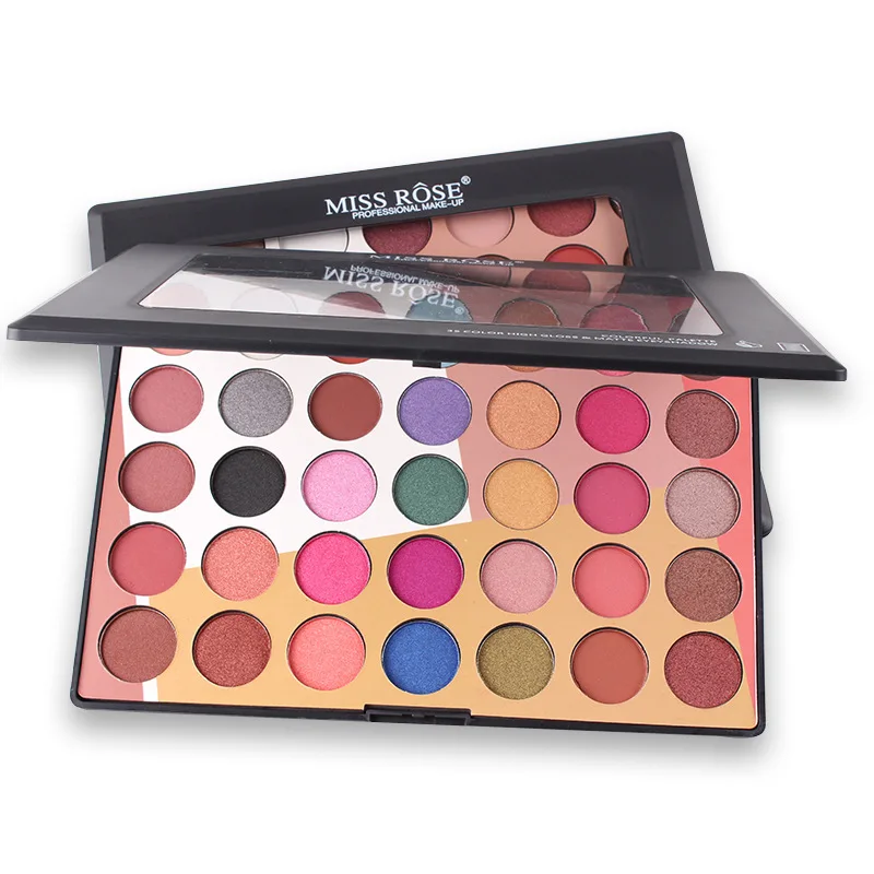 

2020 custom free sample 35 color wholesale high pigmented eyeshadow palette cosmetics makeup products eye shadow palette box