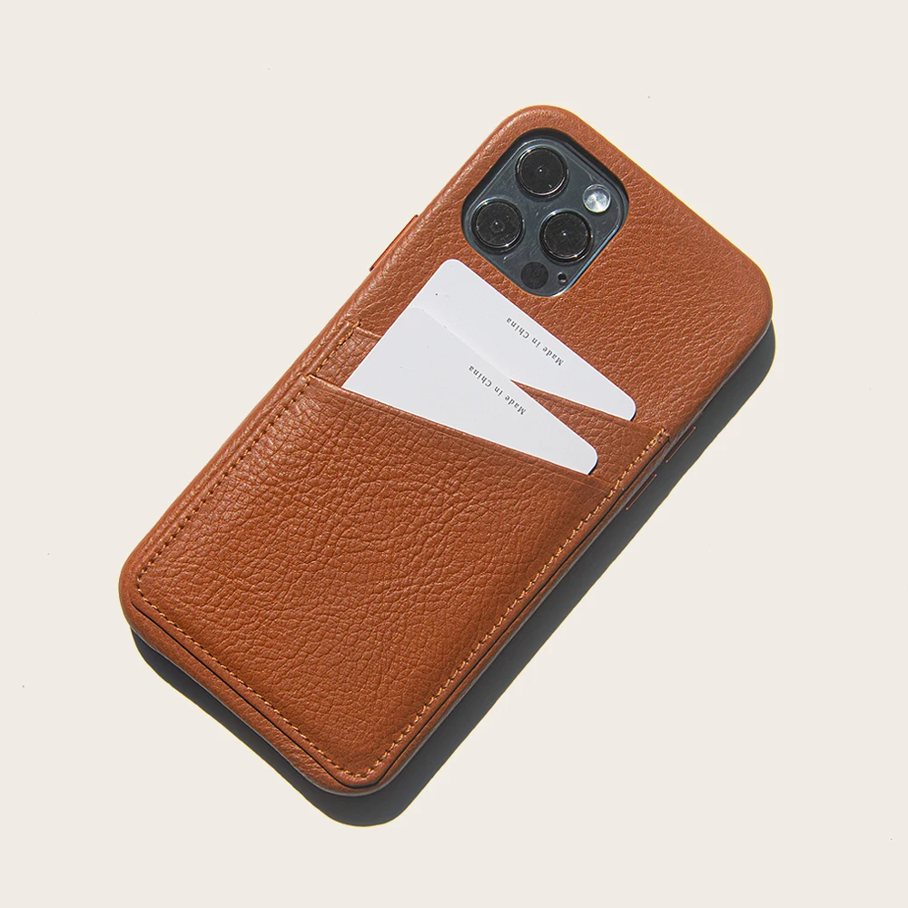 Wholesale Vegetable Tanned Leather Phone Case For Iphone 12 Pro With ...