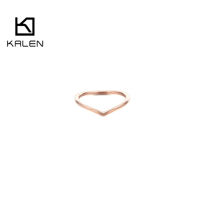 

Hot Sale Minimalist Stainless Steel Jewelry Ring Women Heart Shapes Rings