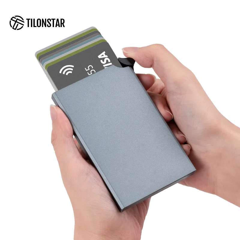 

TILONSTAR Credit Card Holder For Phone Aluminum Id Card Holder Ultra Slim Card Case