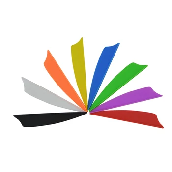 5 inch rubber feather crossbow bolt arrow vanes for compound bow