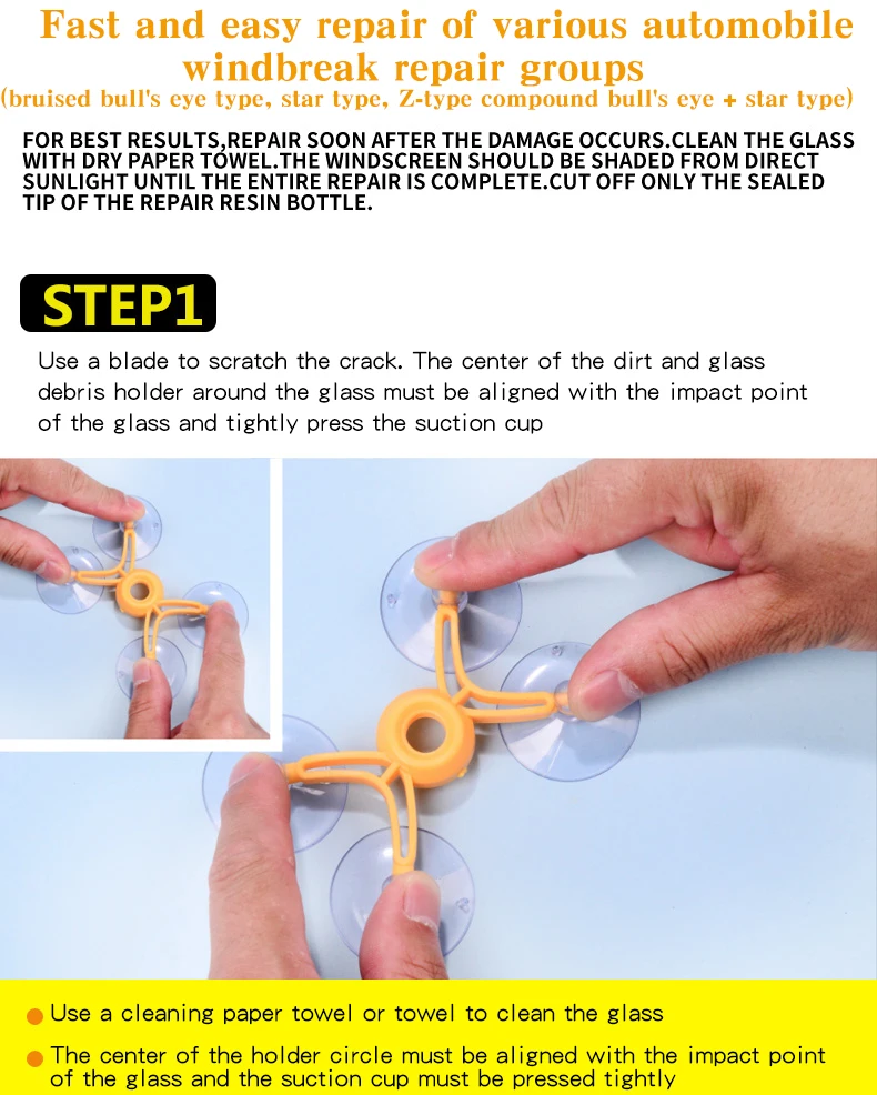 auto car wind glass windscreen windshield dent repair tool kit car glass repair professional tool set