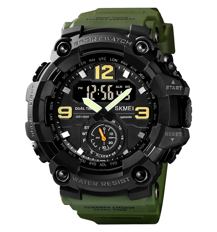 

Fashion New Style SKMEI 1637 Dual Movement 5ATM Waterproof Men Sport Watch