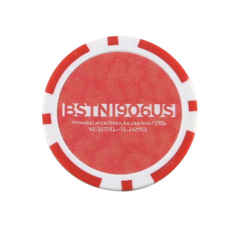 
Monte Carlo clay poker chips casino tokens chips with custom gold trim sticker 