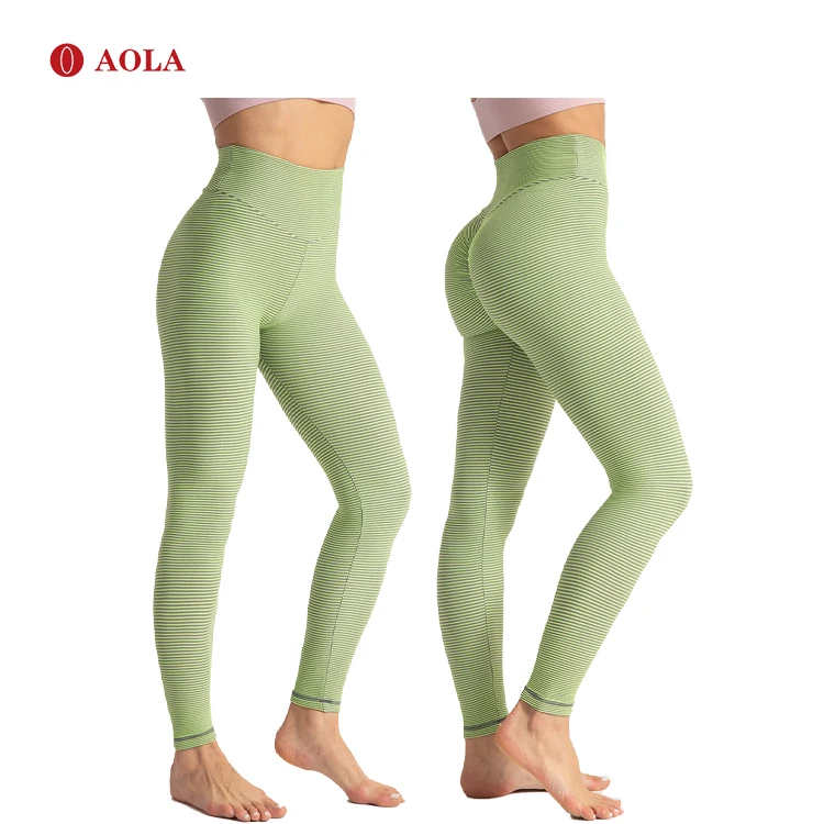

AOLA Fitness Seamless High Waist Y Yoga Waisted Tummy Control For Sports Gym Wear Women Leggings, Pictures shows