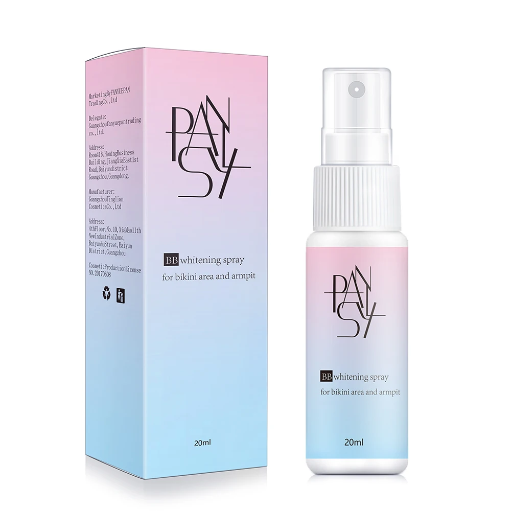 

Pansly Private Label Wholesale 20ml Body Face BB Cream Skin Whitening Refreshing Moisturizing Sunscreen Spray Whitening Spray