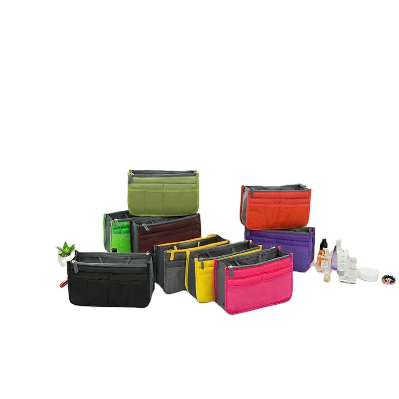 

function waterproof colorful cheap polyester bag in bag orgnizer bag, Custom