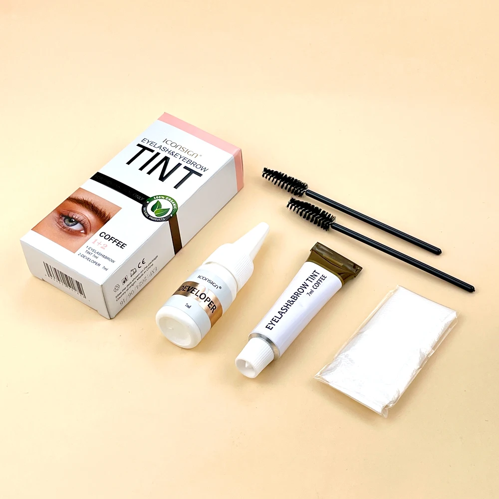 Brow tint waterproof eyebrow tint cream eyebrow permanent dyeing set