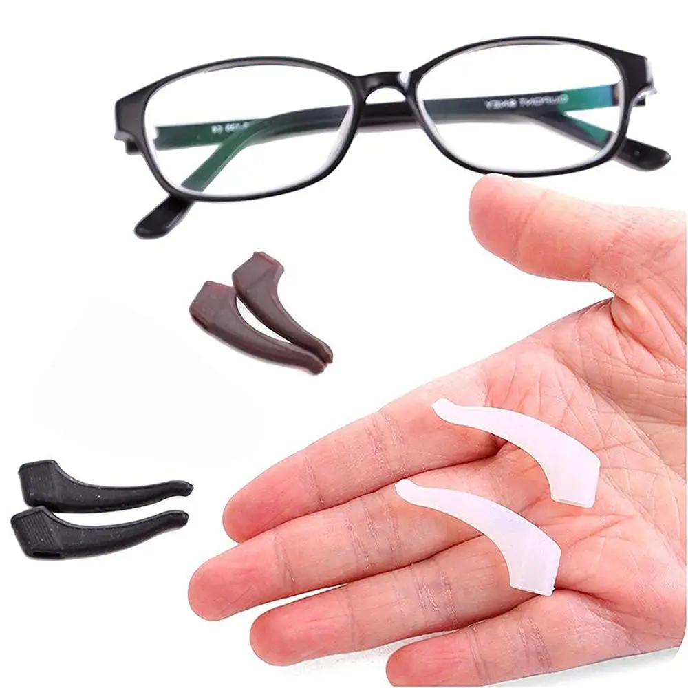 

Fashion Anti Slip Ear Hook Eyeglass Eyewear Accessories Eye Glasses Silicone Grip Temple Tip Holder strap Eyeglasses Grip, 12 colors