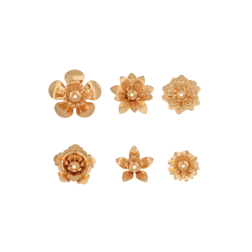 

Jewelry Accessories Cordial Design 100Pcs Jewelry Accessories Charms Flower Shape DIY Earrings Making Hand Made Jewelry Finding