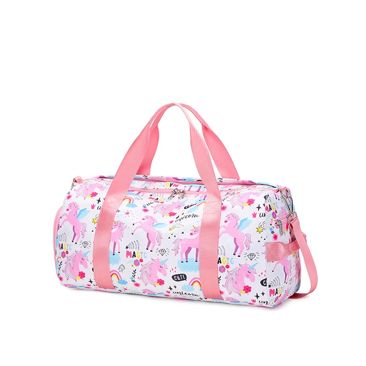 

Rainbow Unicorn Cute Gym Bags Duffel Duffle Bag, Customized color