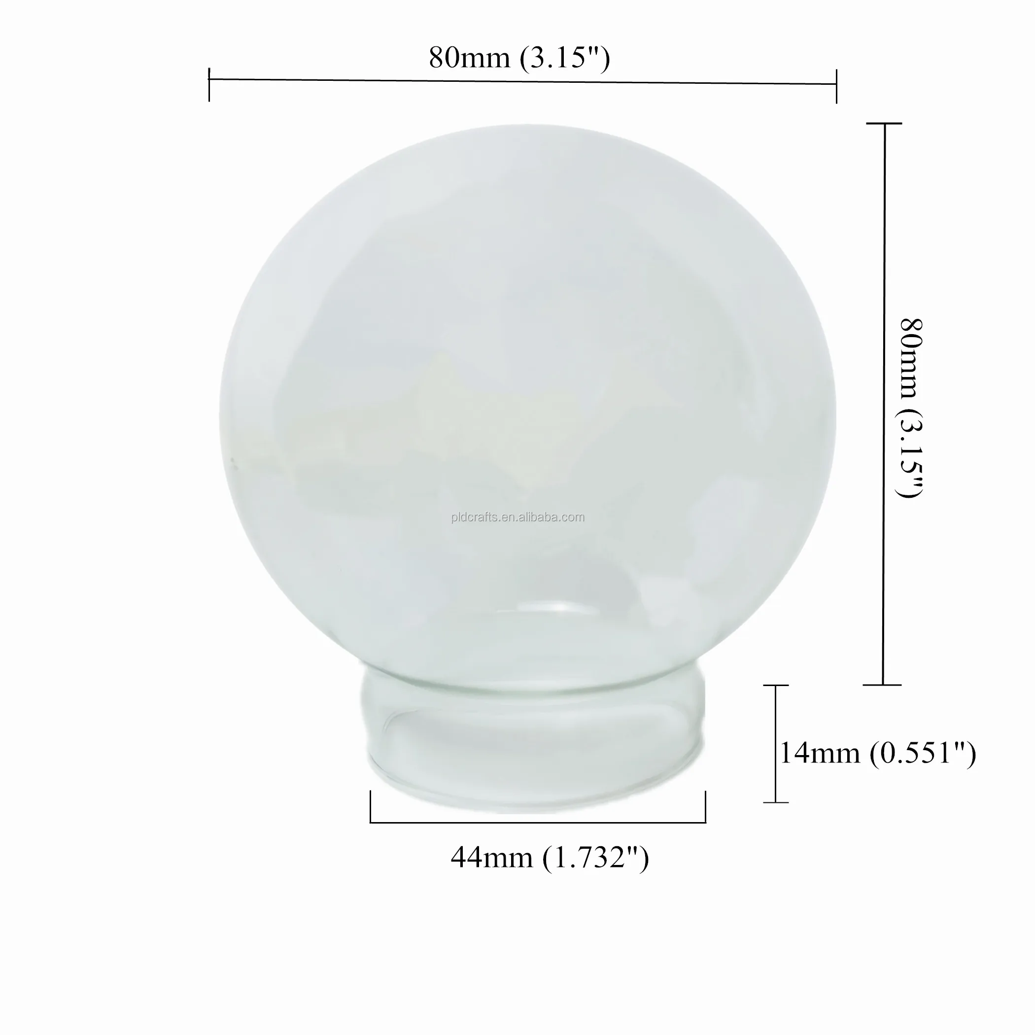 80mm Diy Empty Snow Globe Without The Base Buy Empty Snow Globe