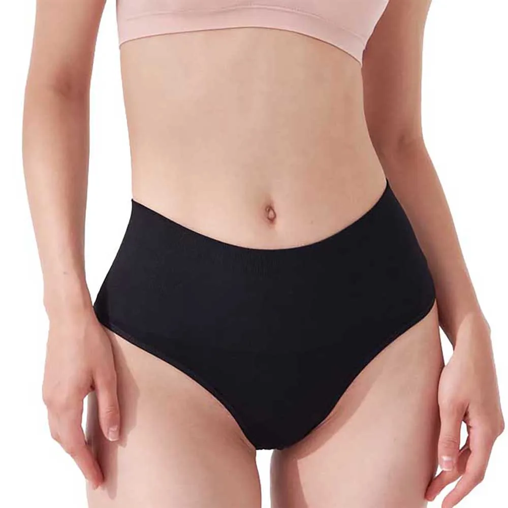 

Sweat Absorption And Drying Traceless Thongs Middle Waist Of Shorts Yoga Thong, Black/skin color