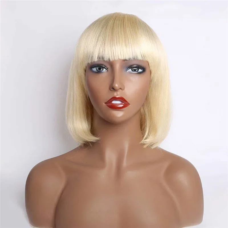 

100% Virgin brazilian short straight Bob Human Hair Lace Wigs