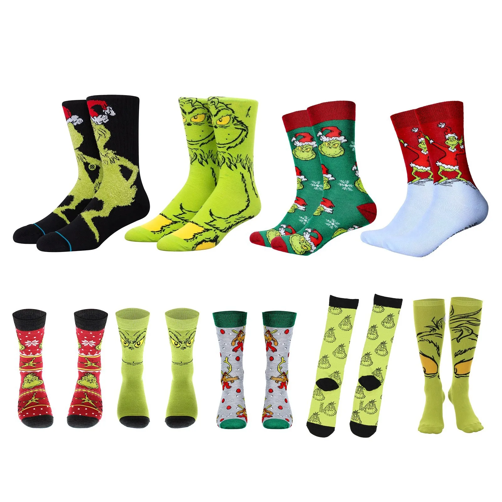 

2022 new Christmas casual funny printed cotton socks