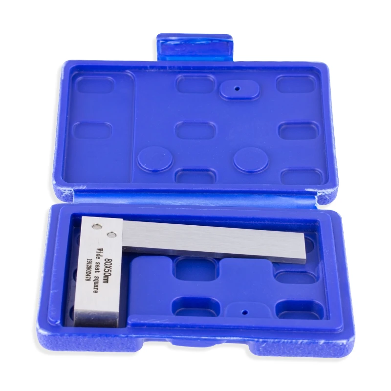 
80*50mm 90 Degree Precision wide seat square square ruler try square measuring tool angle rulers 