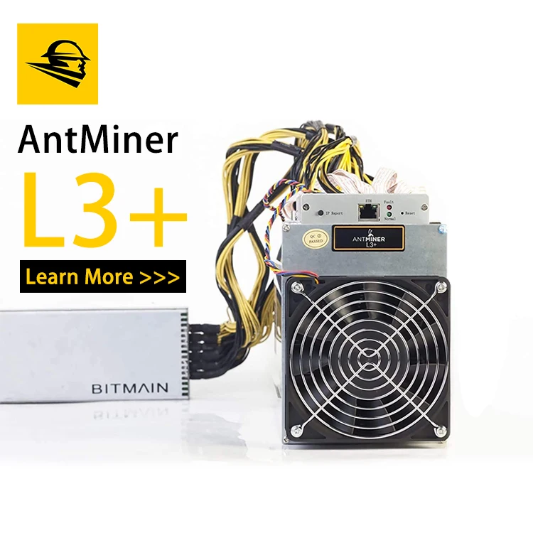 

Antiminer L3 silencer repair bitminer l3 litecoin minner Antminer L3+ 504M Scrypt LTC Mining Machine L3++ with Power Supply, Silver