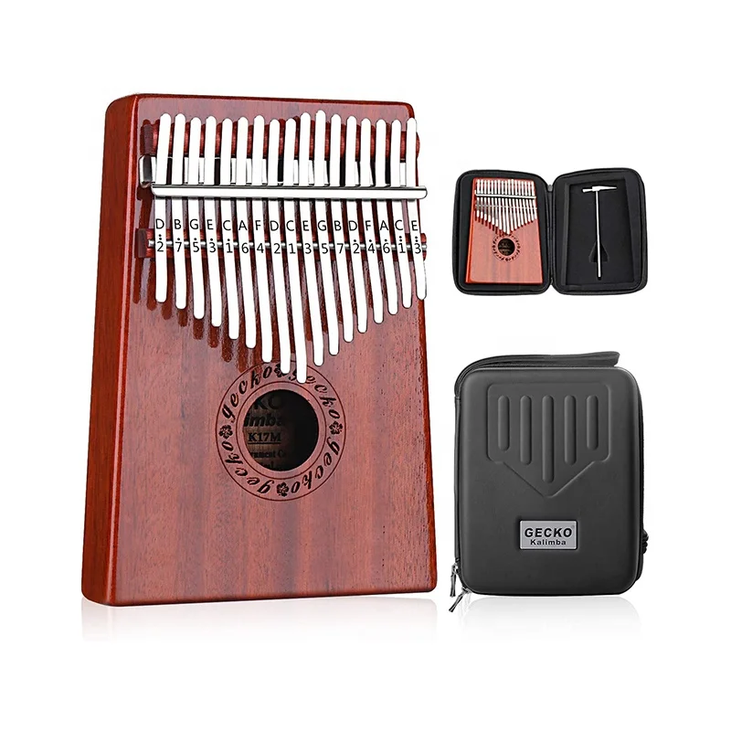 

Key Thumb Piano Mold Clear Kids Marble Wooden 2020 17 Keys Waterproof Protective Mahogany Mini Kalimba, Multi