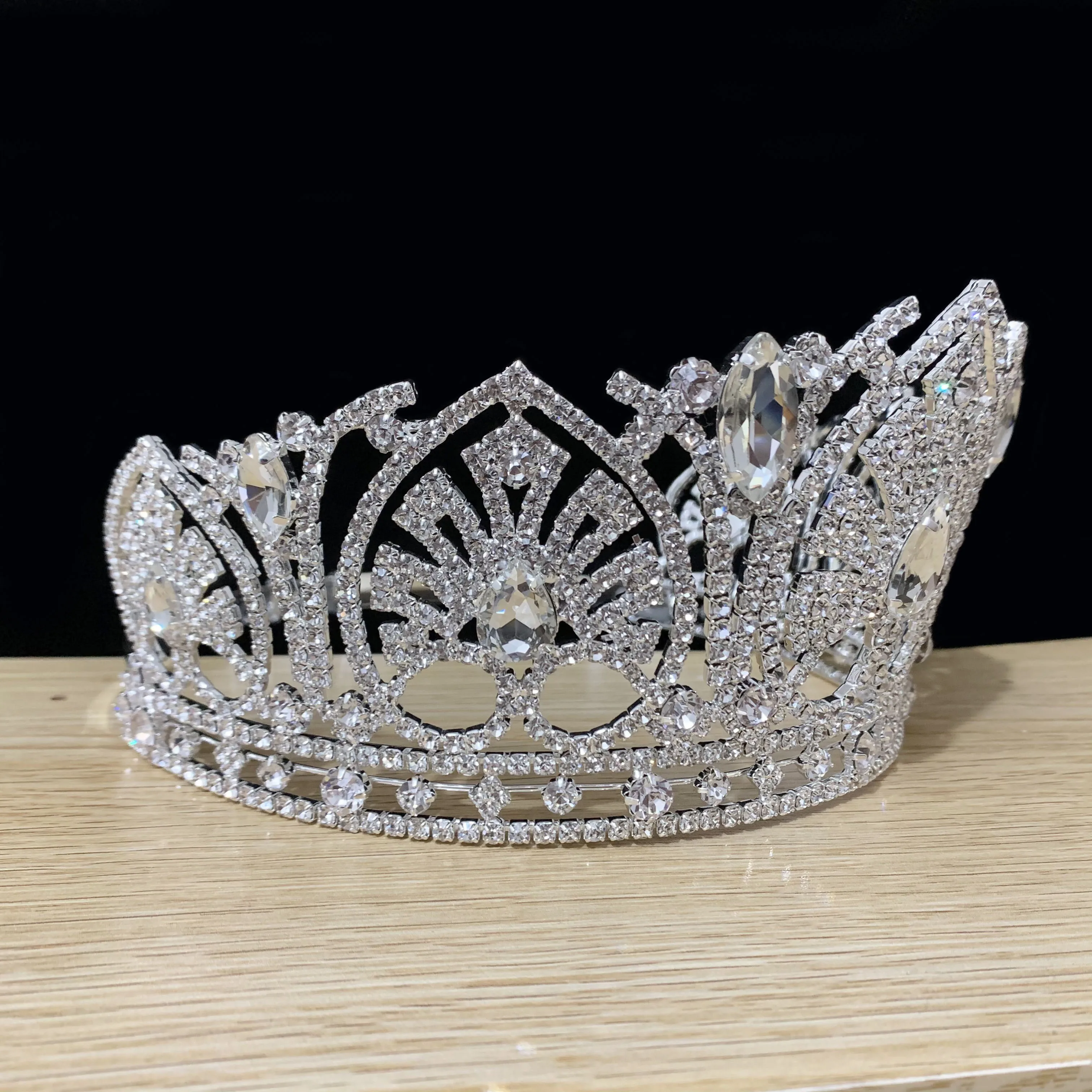 Wholesale Miss World Beauty Pageant Crown Custom Silver Tiaras And ...