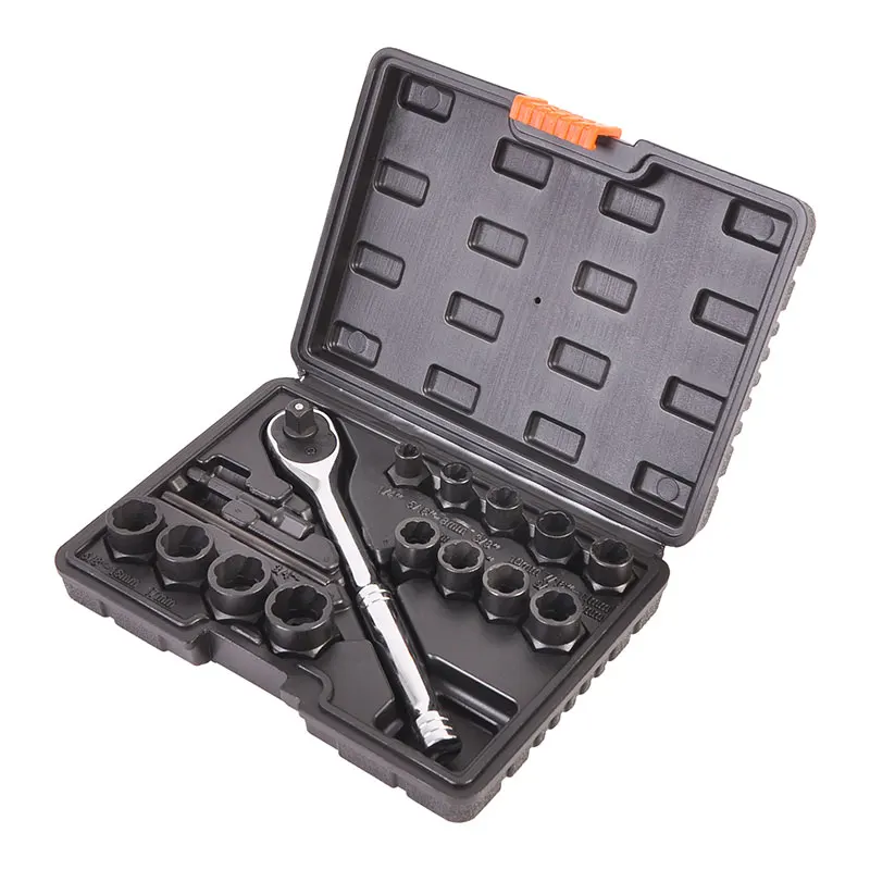 

Local stock in America! Winmax 16 Pieces Bolt Remover Tool Screw Extractor Set for Removing Damaged