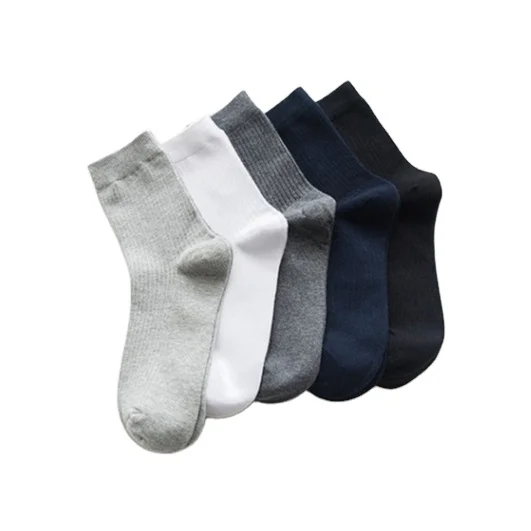 

Wholesale Black Bamboo Quality Cozy Cotton Men's Socks for Unisex, Custom color