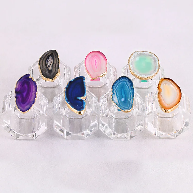 

Napkin Rings Table Decoration & Accessories Type and agate slice Napkin Ring Holder