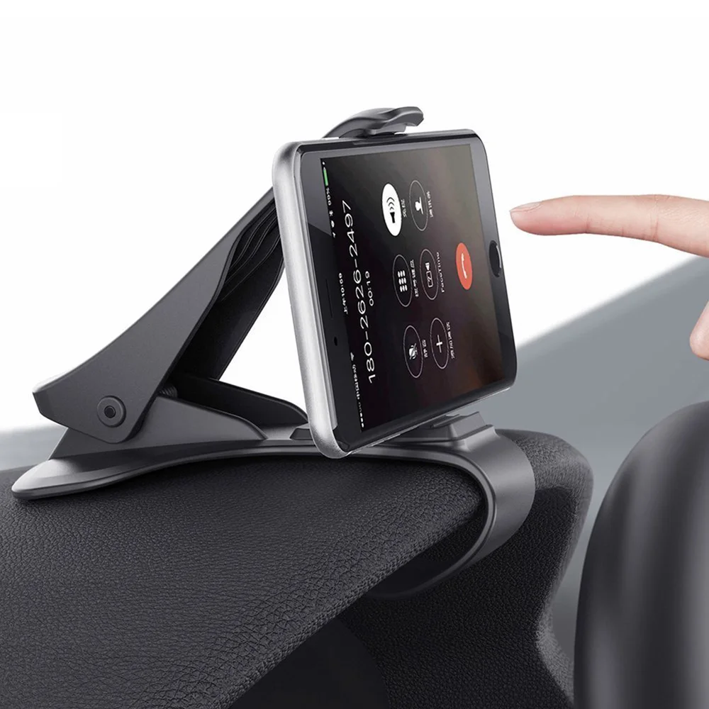 

Hot Selling Car Dashboard Mount Phone Holder Stand Clip for All GPS Holder Car Phone Clip Holder, Black
