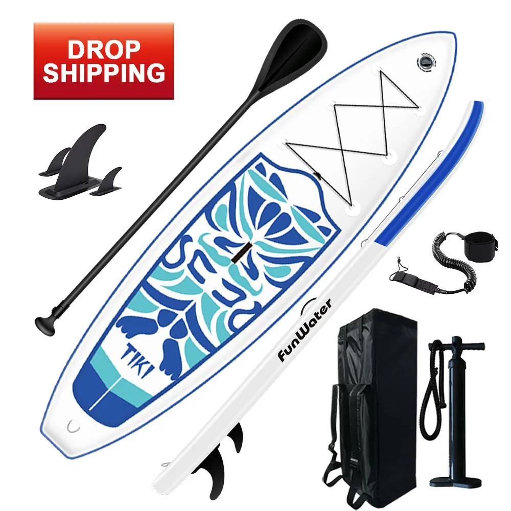 

FUNWATER drop shipping sup paddle board pvc inflatable paddle board sup surfboard buy surfboard, Blue and pink