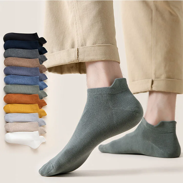 

Cotton Breathable Tab Spring Soft Comfy Ankle Low Cut Socks, Custom color