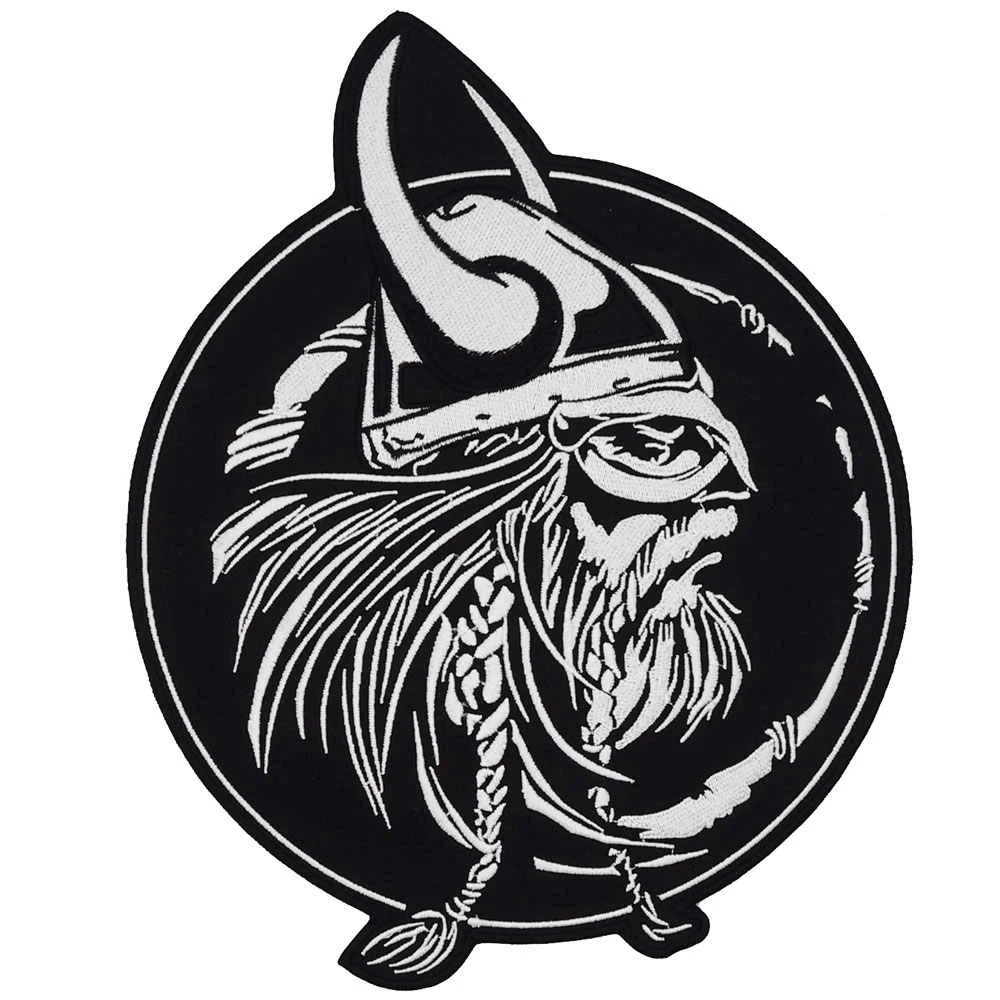 

Viking Warrior Sew on DIY Logo for Clothing Embroidered Iron on Patch Custom Badge