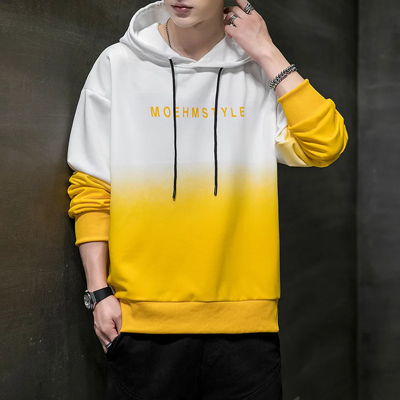 

Fashion New Casual Wear Oversized Contrast Color Long Sleeve Men's Hoodies & Sweatshirts