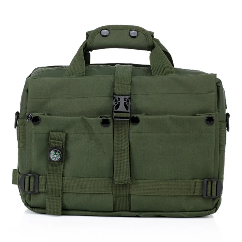 军队战术磨牙单肩包迷彩户外电脑包休闲指南针手提包