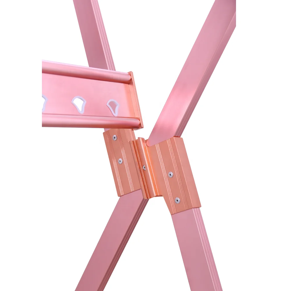 
Multifunction aluminum Folding Premium Quality Laundry Drying Racks Rose Gold Clothes Rack 
