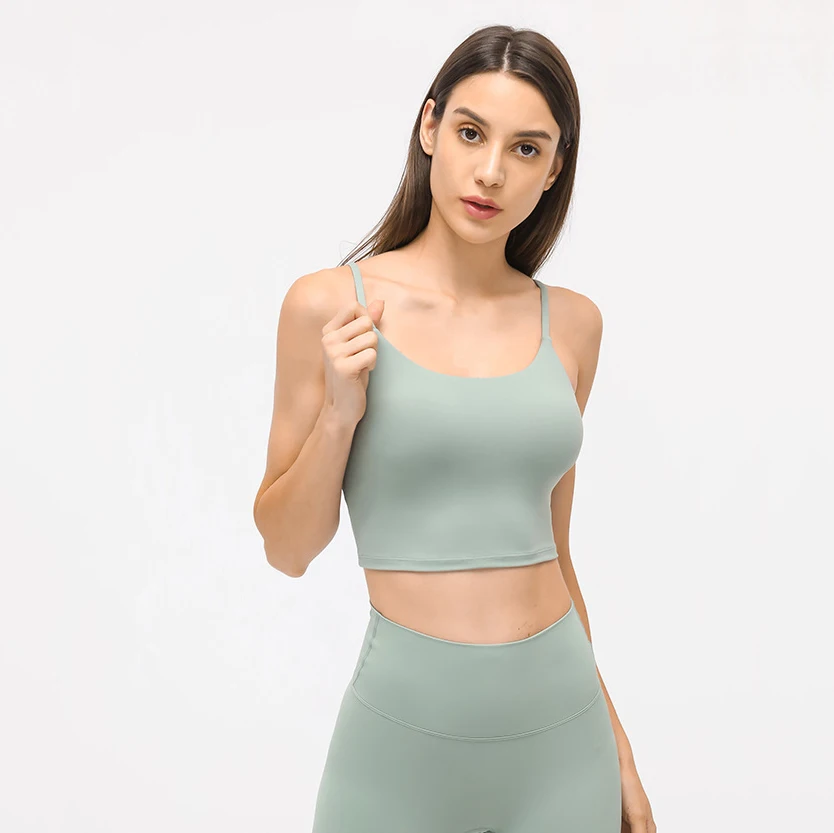 

Women Crop Top Yoga Bra Padded Sleeveless Tshirt Strappy Gym Top, 29 colours