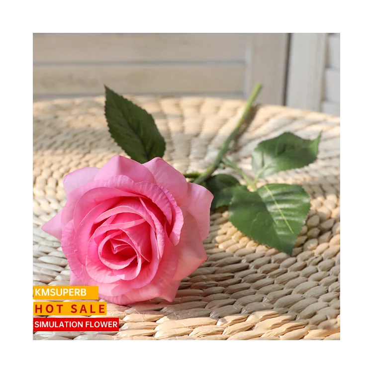 

Imitated Moisturizing Rose Real Touch blush rose artificial flowers