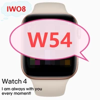 

IWO8 Wireless charging siri series 4 w54 w53 music sensor monitor heart rate ECG for iphone android IOS IWO 8 9 10 smart watch