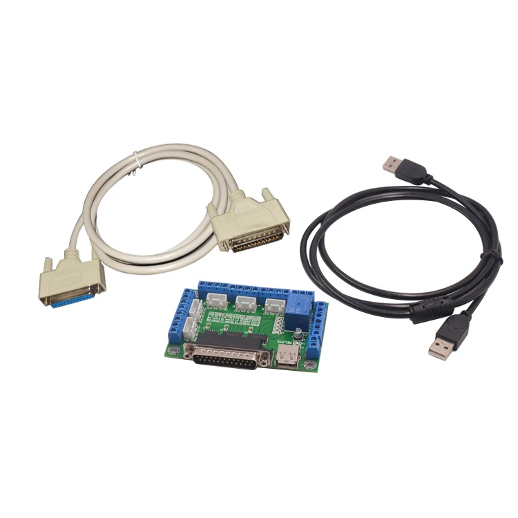 
OX CNC mach35 axis CNC breakout board interface for stepper motor driver controller with one usb Cable axles 1set 