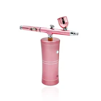

Portable makeup airbrush set with mini air compressor ink cup spray pen airbrush acrylic paint for Tattoo Nail Art Face Paint