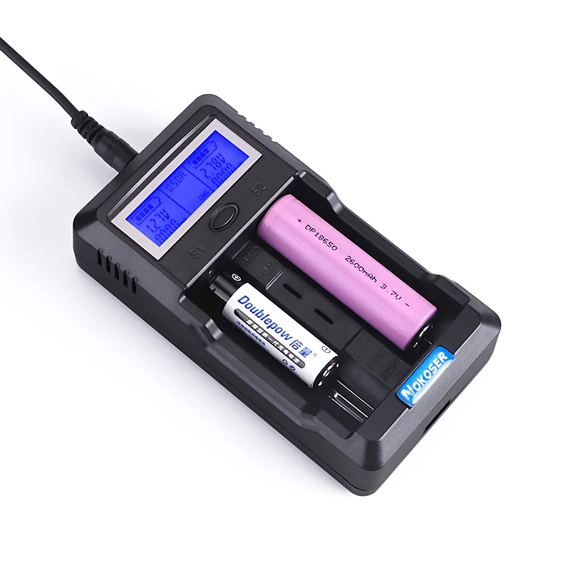 

Universal Battery Charger LCD Display Smart Ni-MH Ni-Cd Li-ion Battery Charger for 18650 and AA AAA batteries