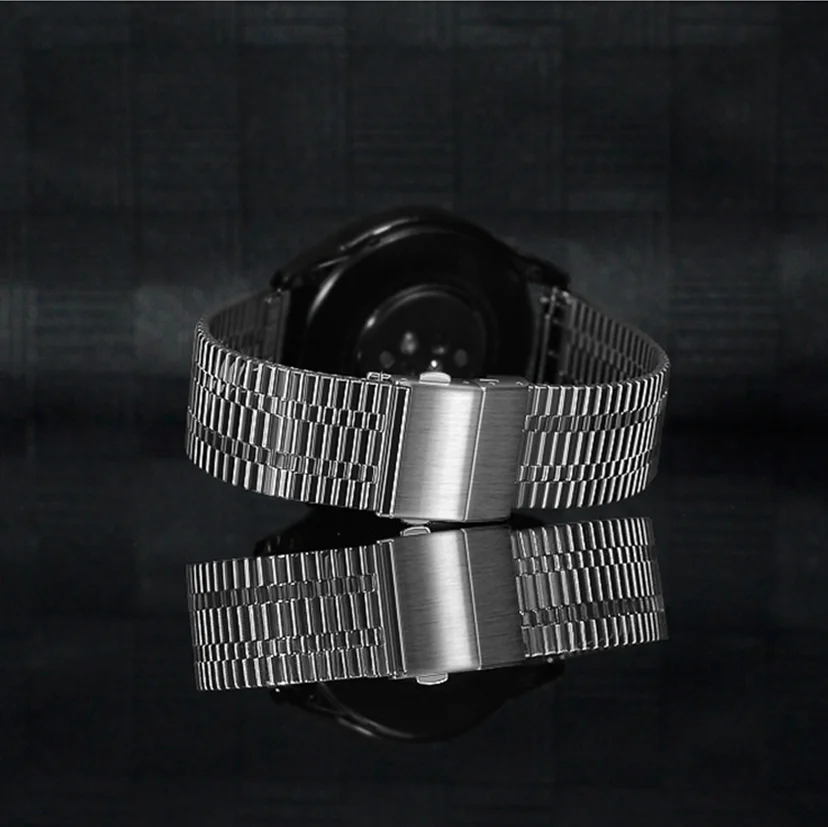 

EACHE New design Hot Sale Fashion Five Beads 20mm 22mm Stainless Steel Watch Band