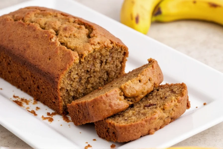Step-by-step process of making banana cinnamon loaf showing ingredient mixing and final baked product