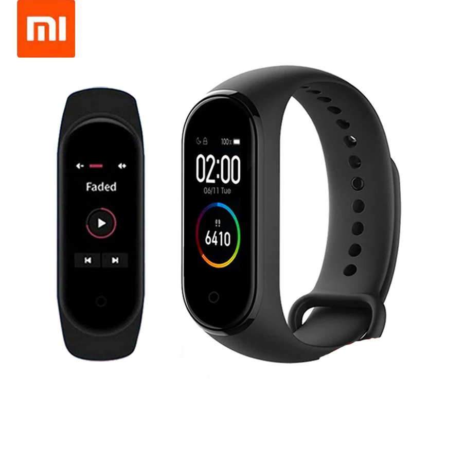 In Stock Original Xiaomi Mi Band 4 Smart Miband 4 Color Screen Bracelet Heart Rate Fitness Tracker Bluetooth5.0 Waterproof Band4
