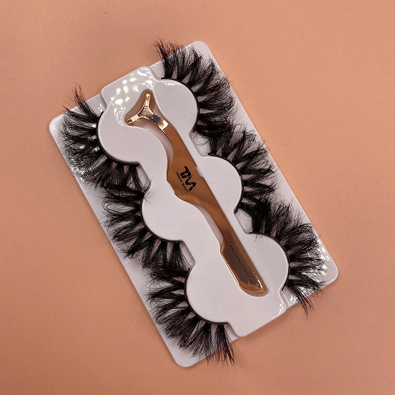 

Custom eyelash packaging box waterproof silk 25mm false eyelashes vendor invisible clear band 3d mink lashes, Natural black