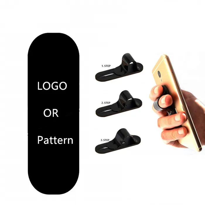 Custom Printed Finger Strap Loop Phone Holder Antislip Smart Grip