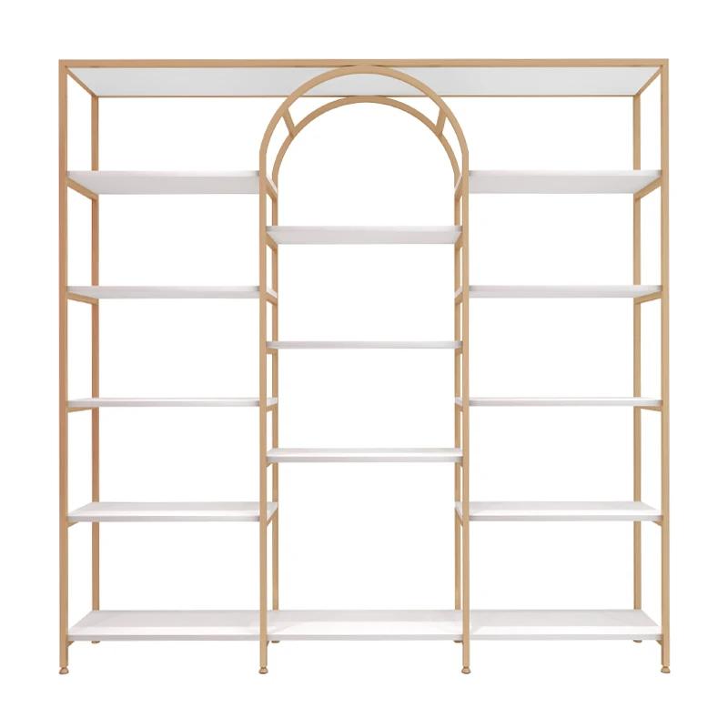 

Nail Salon Cosmetic Display Cabinet Beauty Salon Product Display Rack Boutique Sample Skin Care Product Shelf Display Rack