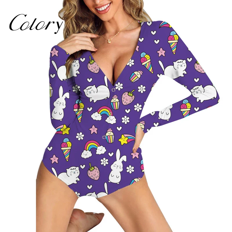 

Colory OEM Custom Design Sexy Onesie Romper Designer Onesie Vendor, Picture shows