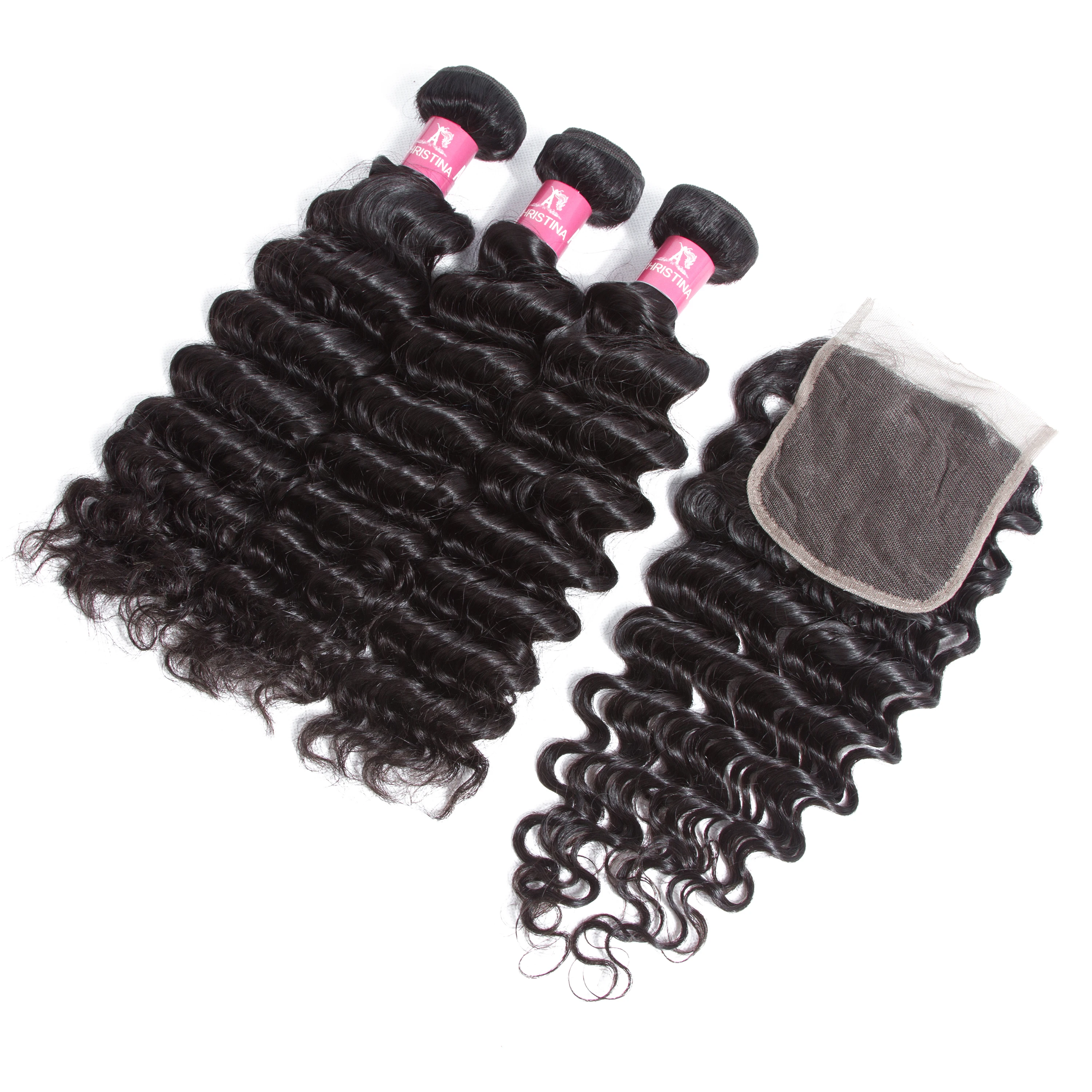 

Best Seller Royce Brand Top Grade Quality Lace Frontal 3 Piece Virgin Brazilian Hair Bundles With Frontal Closure