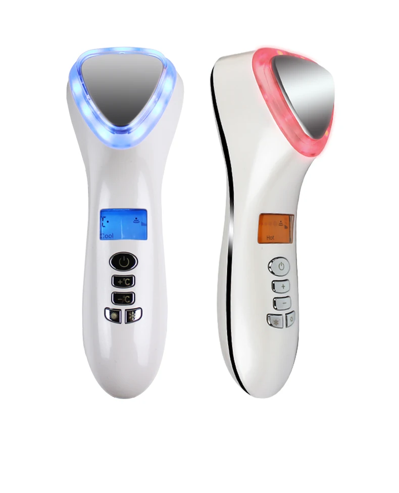 

Oem portable facial massager beauty instrument ice therapy ion facial cleansing skin care machine equipment