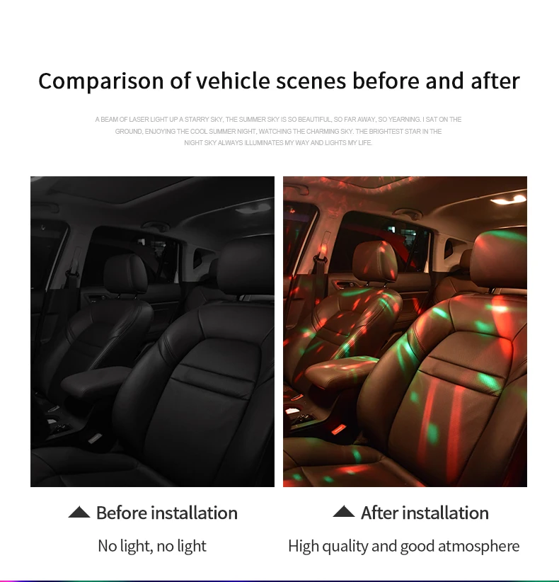 Car Atmosphere Led Lights Interior Mood Lighting Auto Decoration